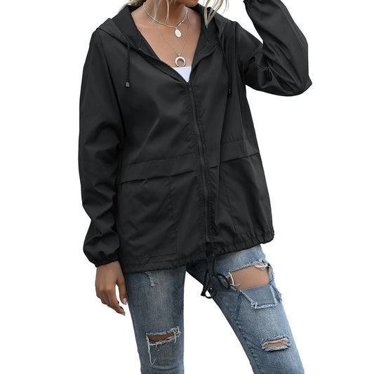 Women's Outdoor Hiking Hooded Jacket